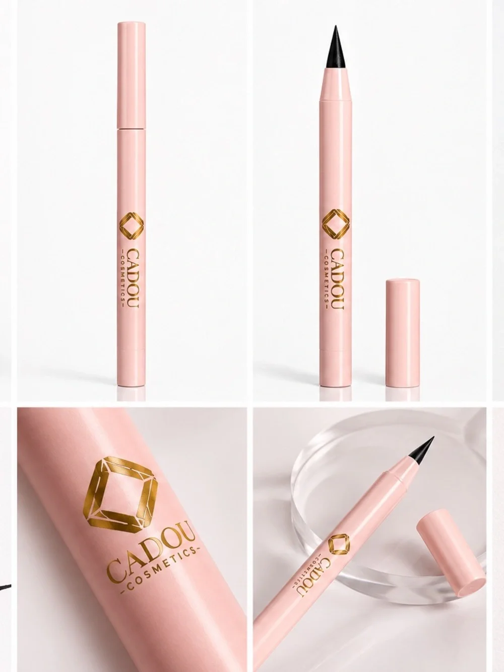 Black Eyeliner Pencil in Pink Packaging